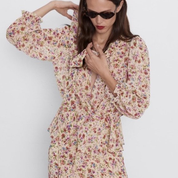 Zara Tops - Zara Floral Print Blouse